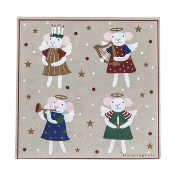 Peo servilleta de papel - Multicolor, 33x33 cm - Bloomingville