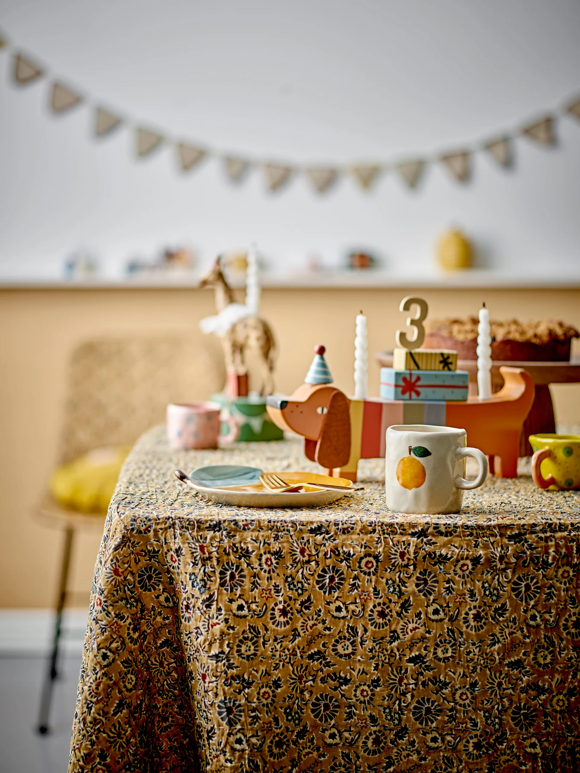 Plato Agnes Ø16 cm, Naranja Bloomingville