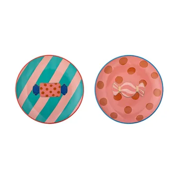 Plato Caramella Ø16 c, 2 piezas - Rosa - Bloomingville