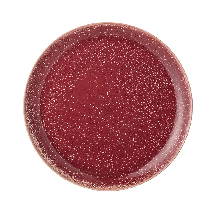 Plato Joëlle, rojo Bloomingville