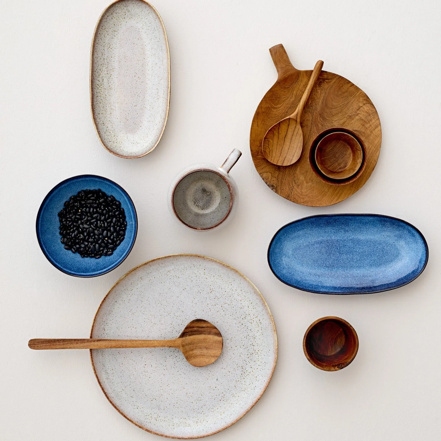 Plato Sandrine Ø 28,5 cm, gris claro Bloomingville