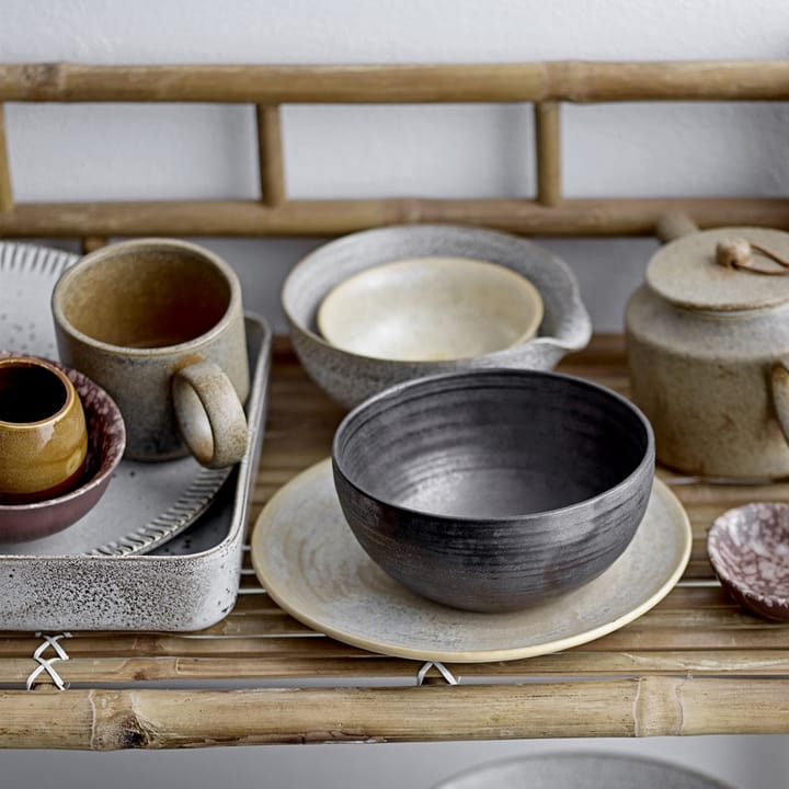 Plato Thea gres gris, 20 cm Bloomingville