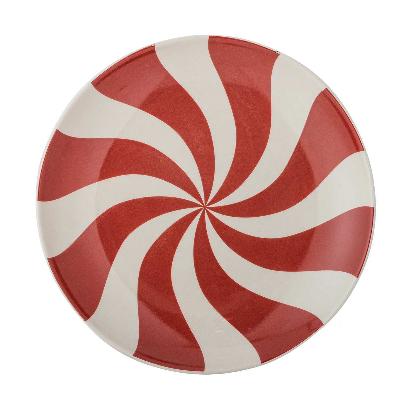 Plato Yule Ø23 cm, Natural-rojo Bloomingville