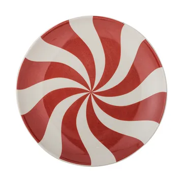 Plato Yule Ø23 cm - Natural-rojo - Bloomingville
