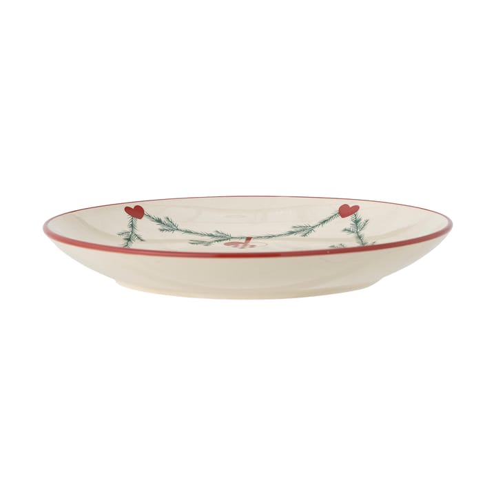 Plato Yule Ø25,5 cm, Blanco Bloomingville