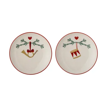 Platos Yule Ø16 cm, 2-pack - Blanco - Bloomingville