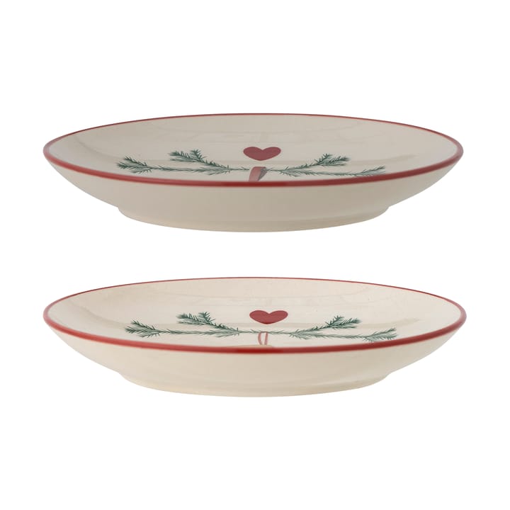 Platos Yule Ø16 cm, 2-pack, Blanco Bloomingville