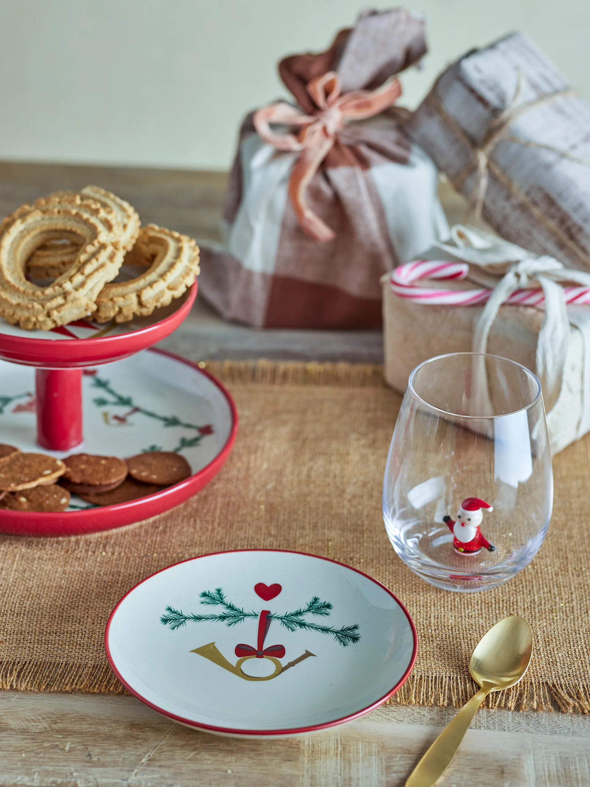 Platos Yule Ø16 cm, 2-pack, Blanco Bloomingville