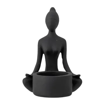 Portavelas Benna 12 cm - negro - Bloomingville