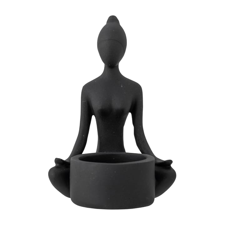 Portavelas Benna 12 cm - negro - Bloomingville