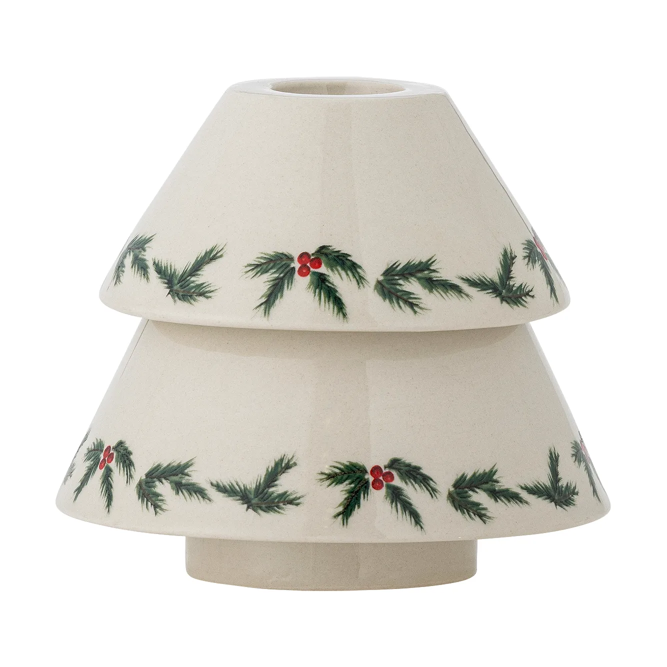 Portavelas Berry Ø10 cm, Blanco Bloomingville