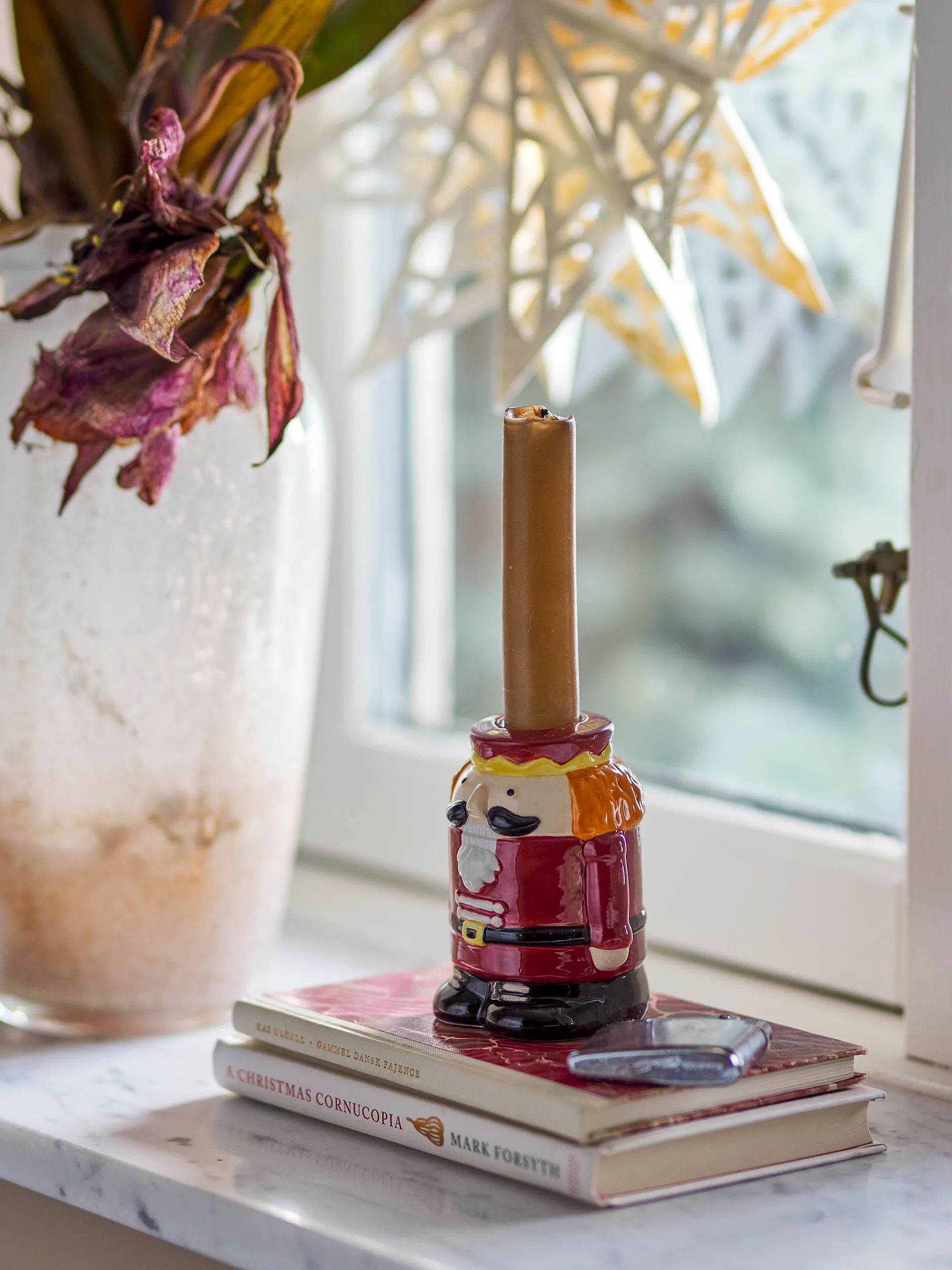 Portavelas Feast 9 cm, Rojo Bloomingville