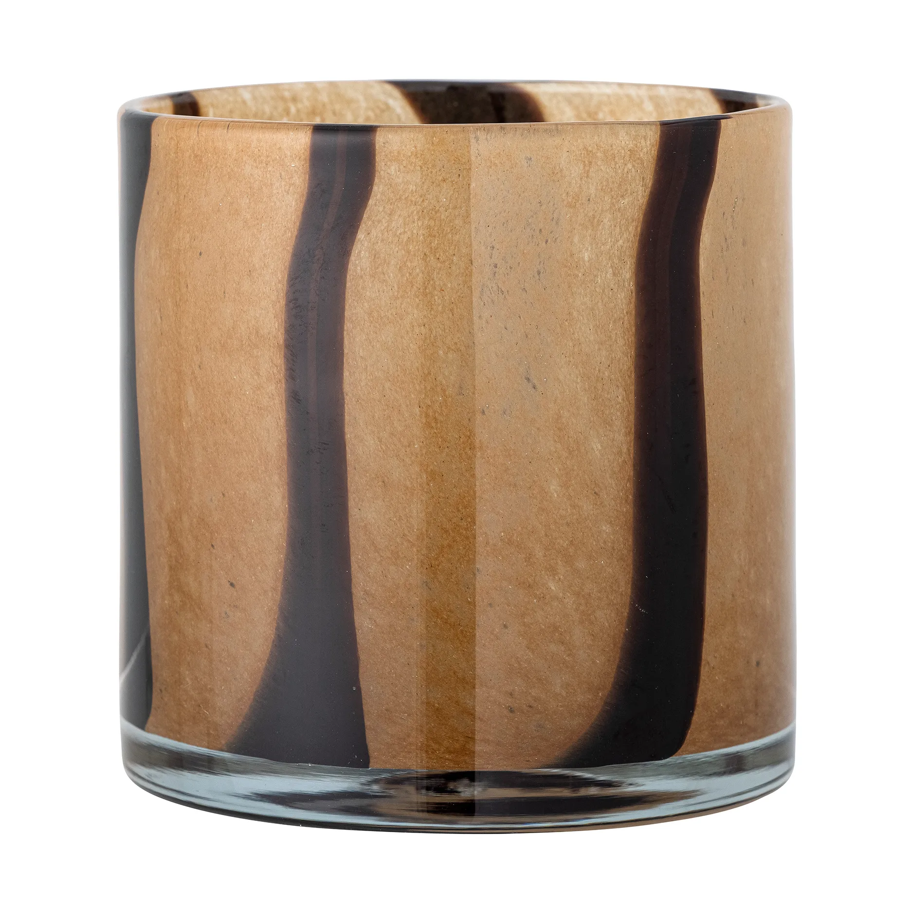 Portavelas Liberty Ø15 cm, Marrón Bloomingville