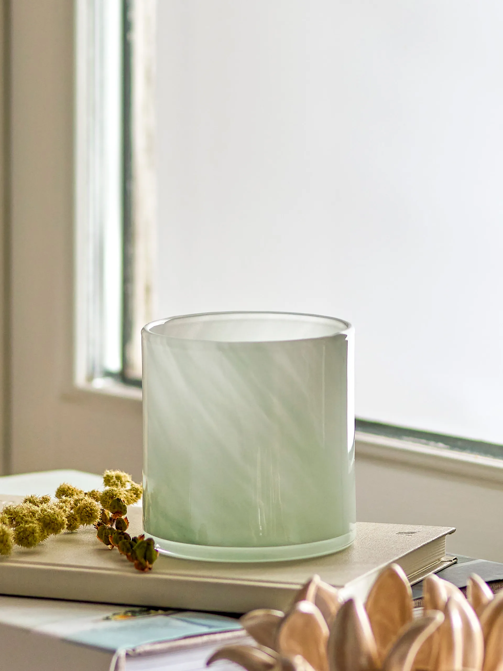 Portavelas Sakkara Ø8x8 cm, Green Bloomingville