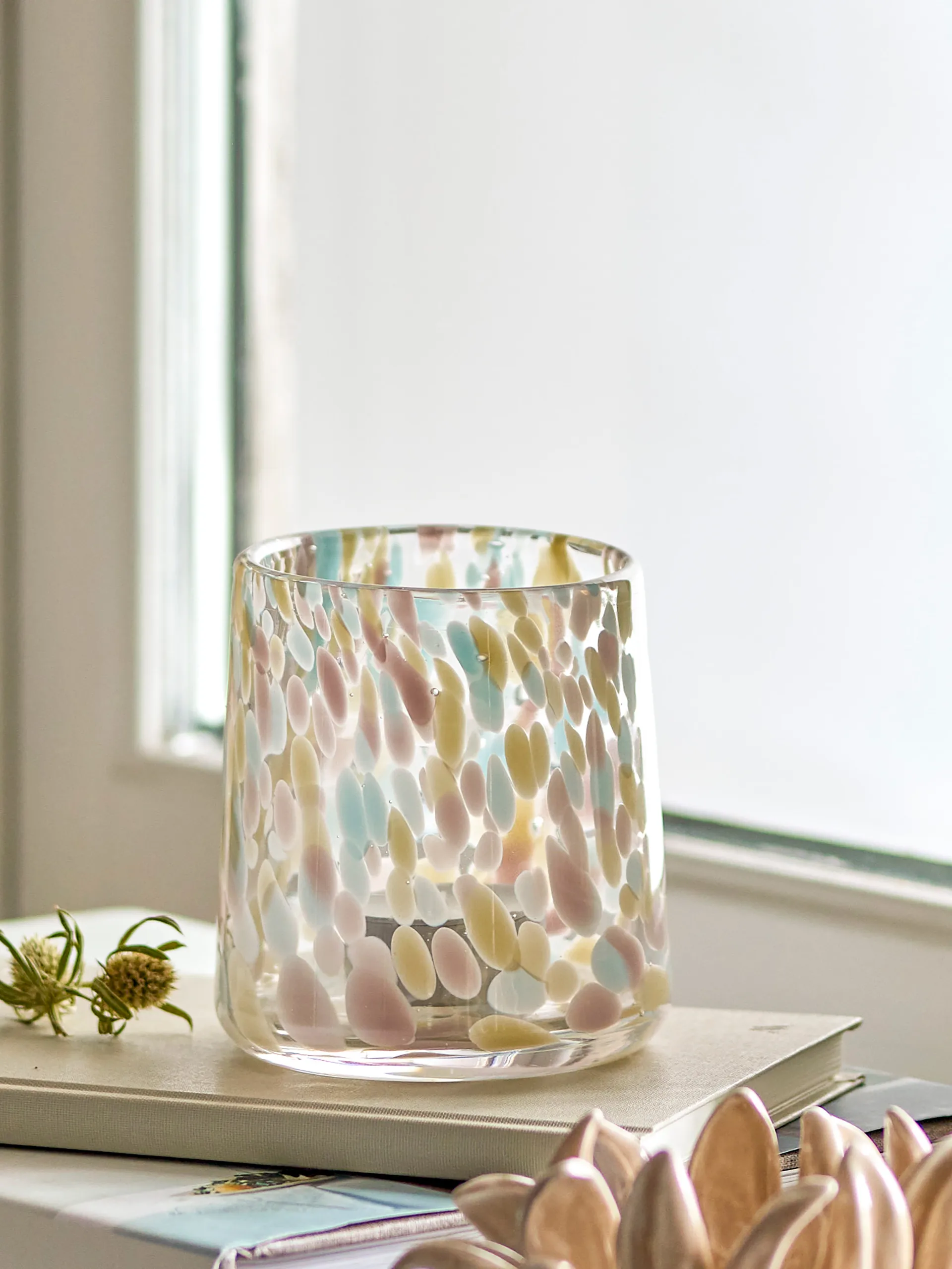 Portavelas Selina Ø9x10 cm, Rose Bloomingville