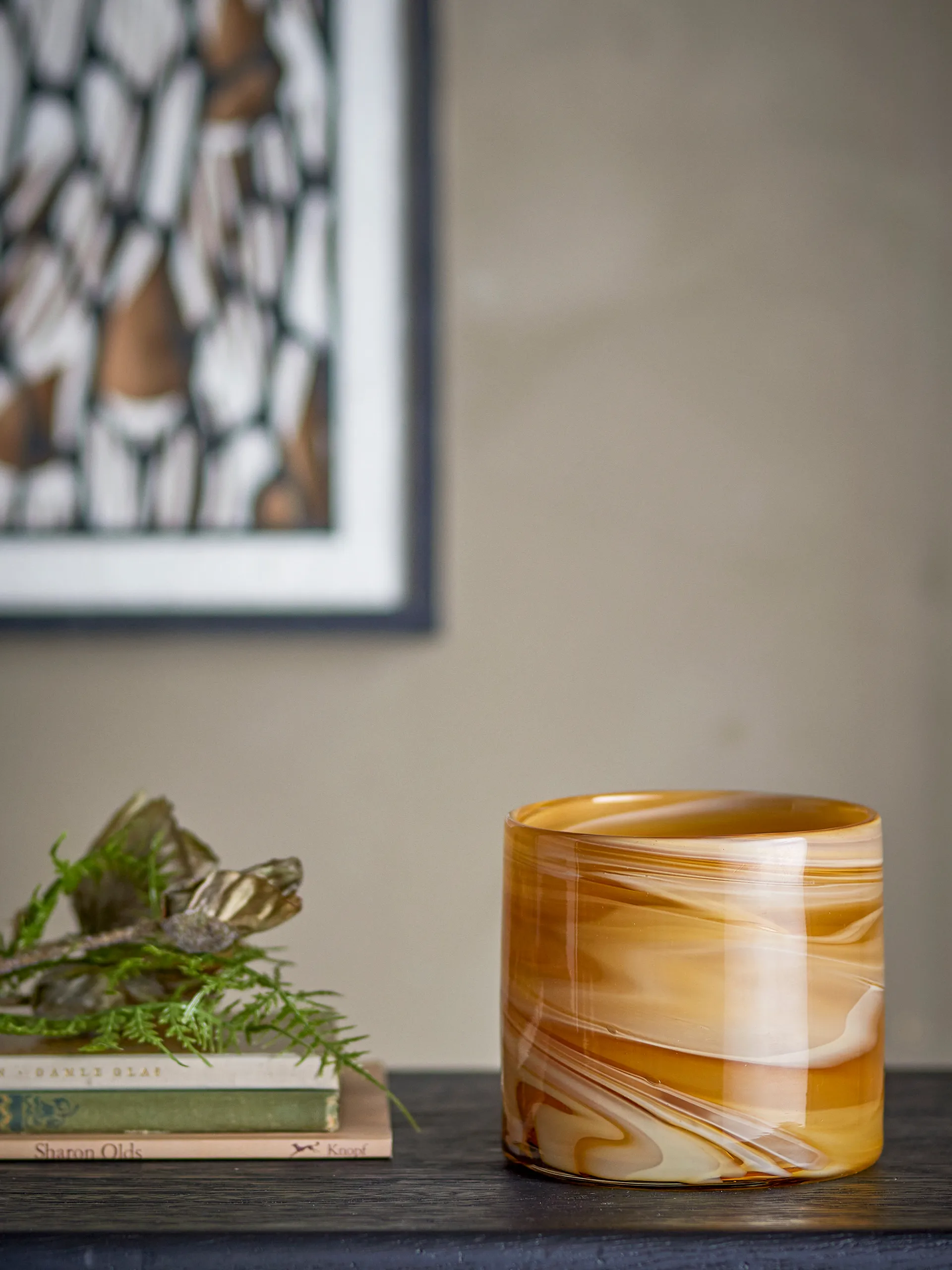 Portavelas Sylas votiva, Naranja Bloomingville