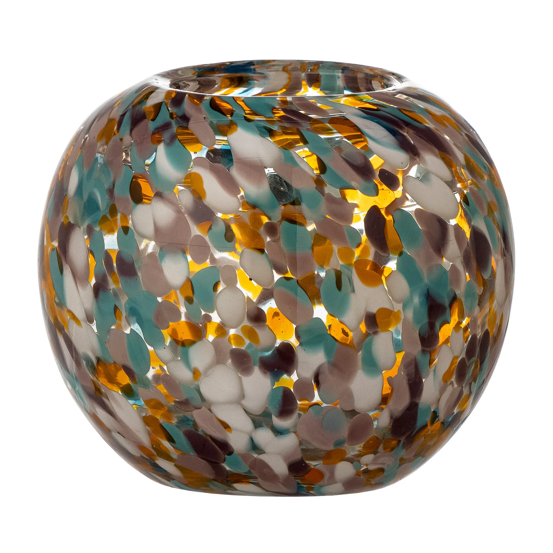 Portavelas Vidia 12 cm, Naranja Bloomingville