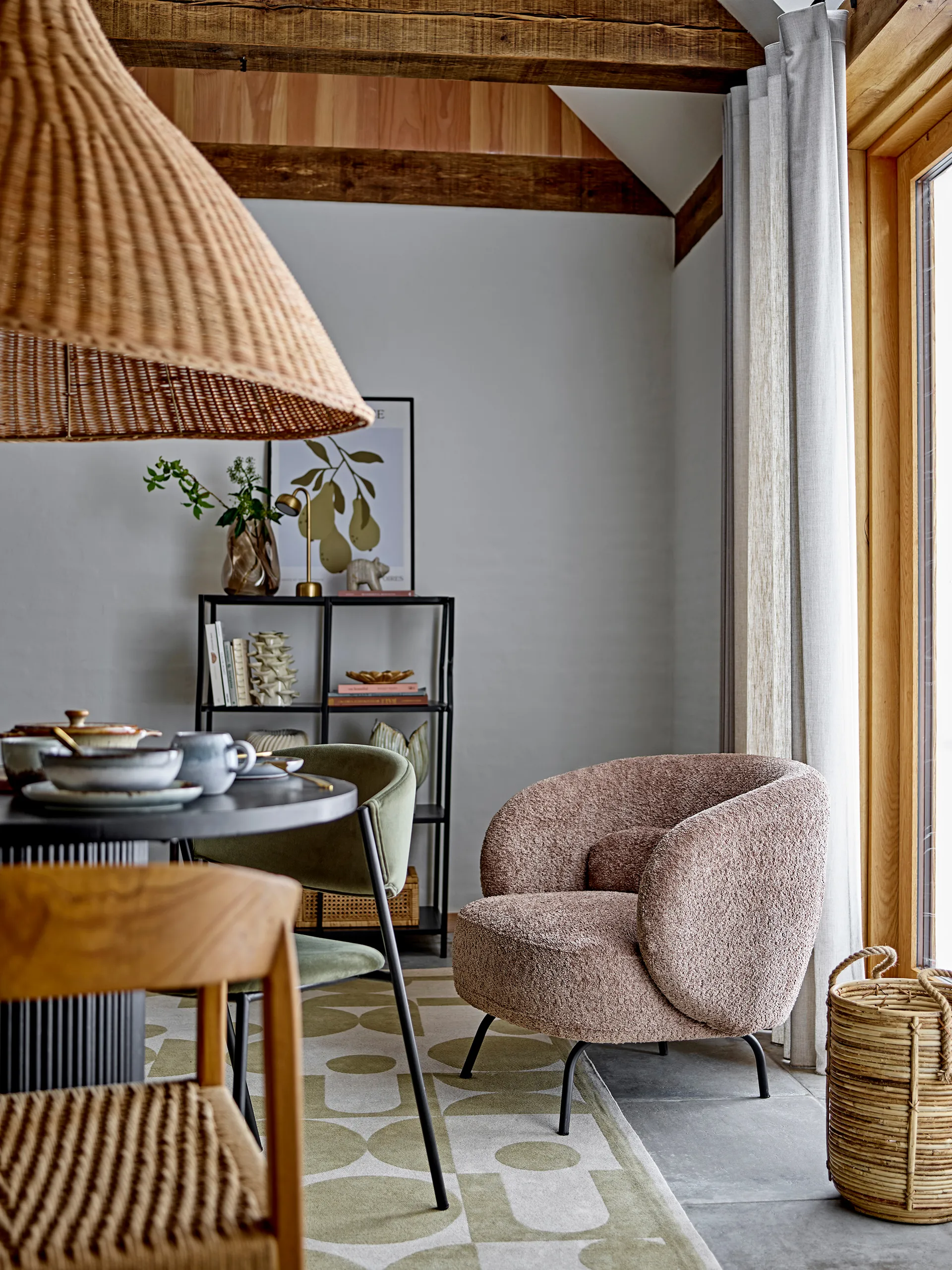 Póster con marco Poire 52x72 cm, Poire-black pine Bloomingville