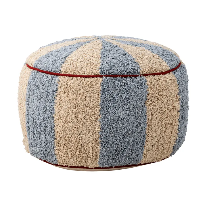 Puf Charoline Ø44 cm - Azul-blanco-rojo - Bloomingville