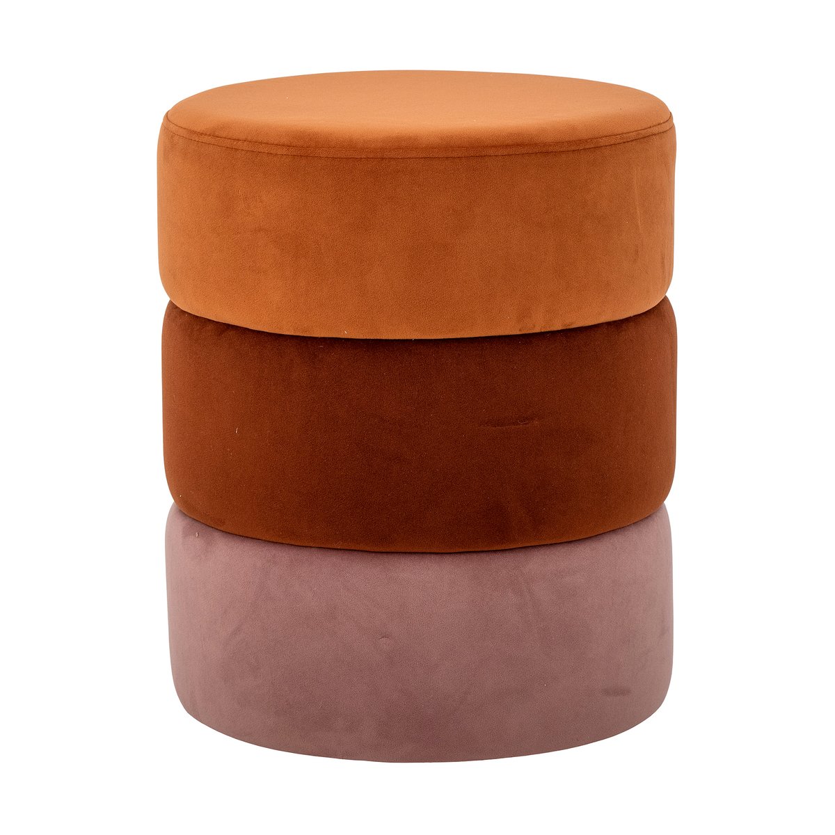 Bloomingville Puff Bilbao 37x45 cm Orange | Decoración & Diseño Nórdico | Pufs | Naranja
