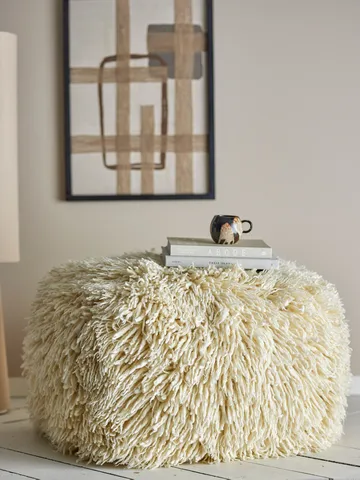Puff Lomba - Natur, 80x45x80 cm - Bloomingville