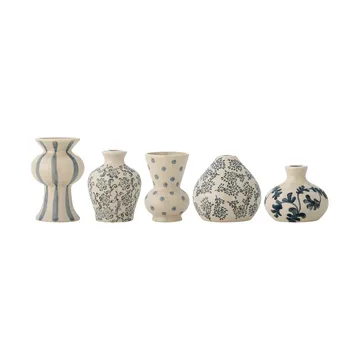 Quinto vaso - Blue de gres, 5 piezas - Bloomingville