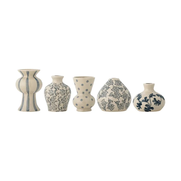 Quinto vaso - Blue de gres, 5 piezas - Bloomingville
