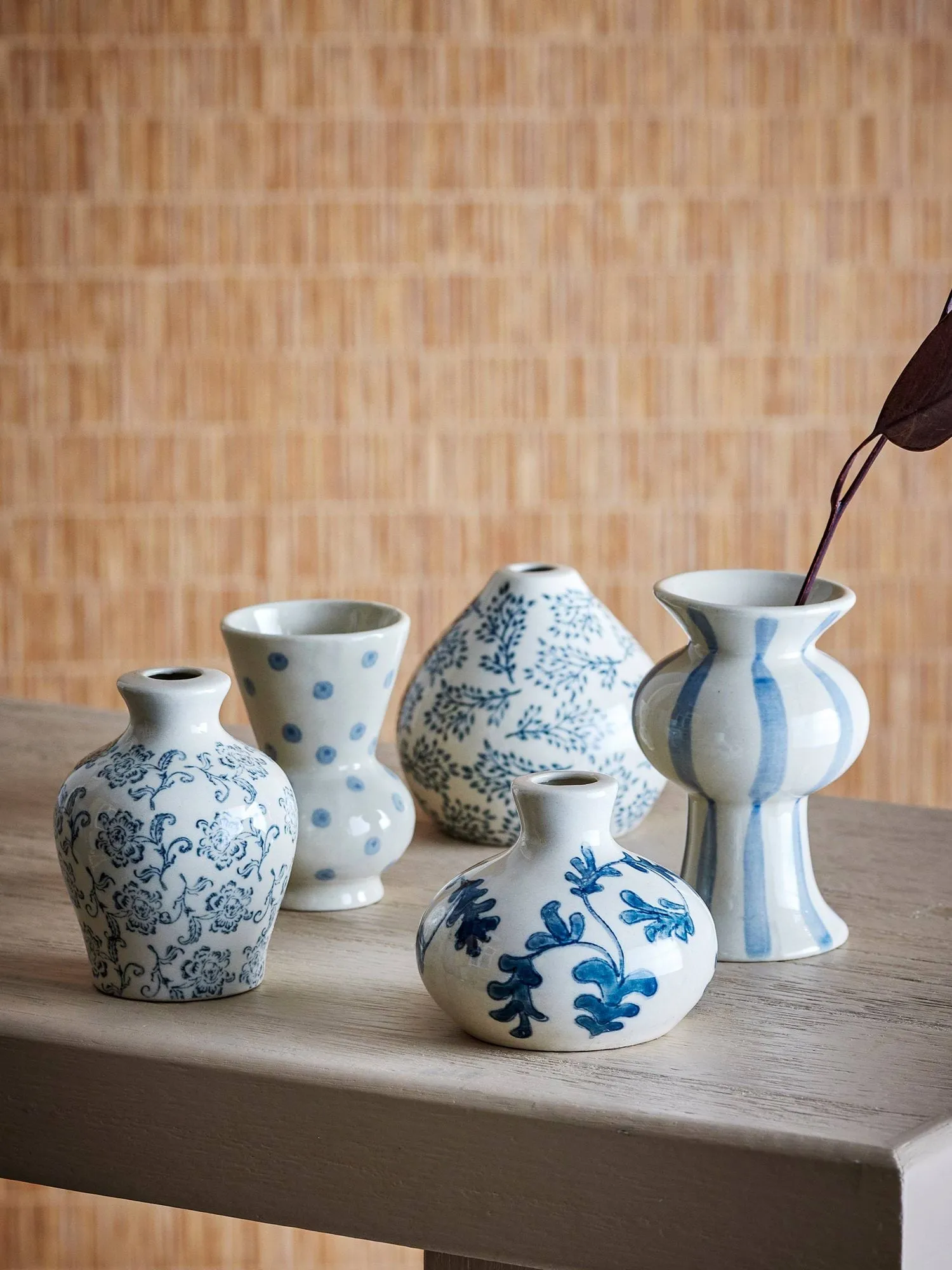 Quinto vaso, Blue de gres, 5 piezas Bloomingville