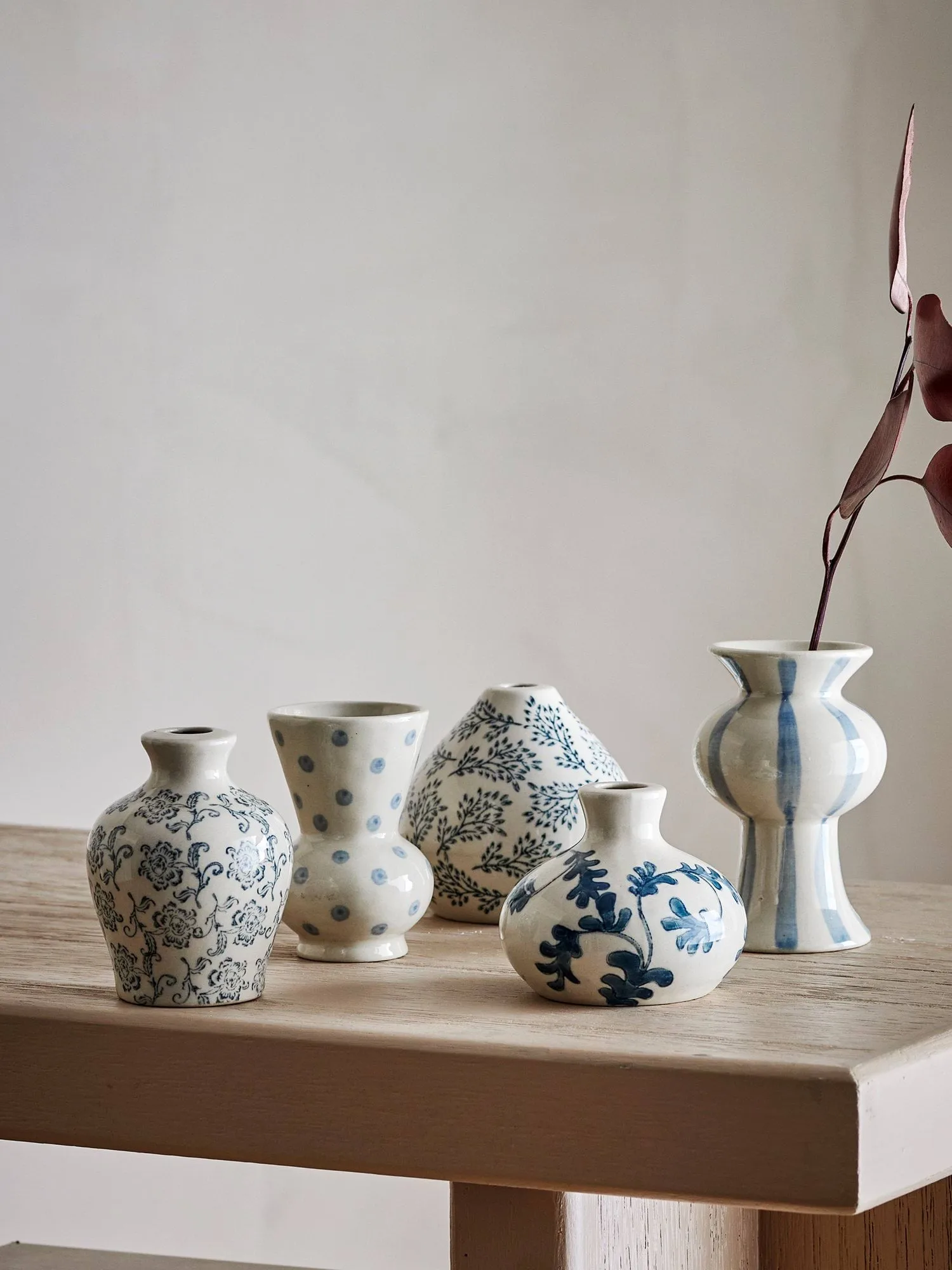 Quinto vaso, Blue de gres, 5 piezas Bloomingville