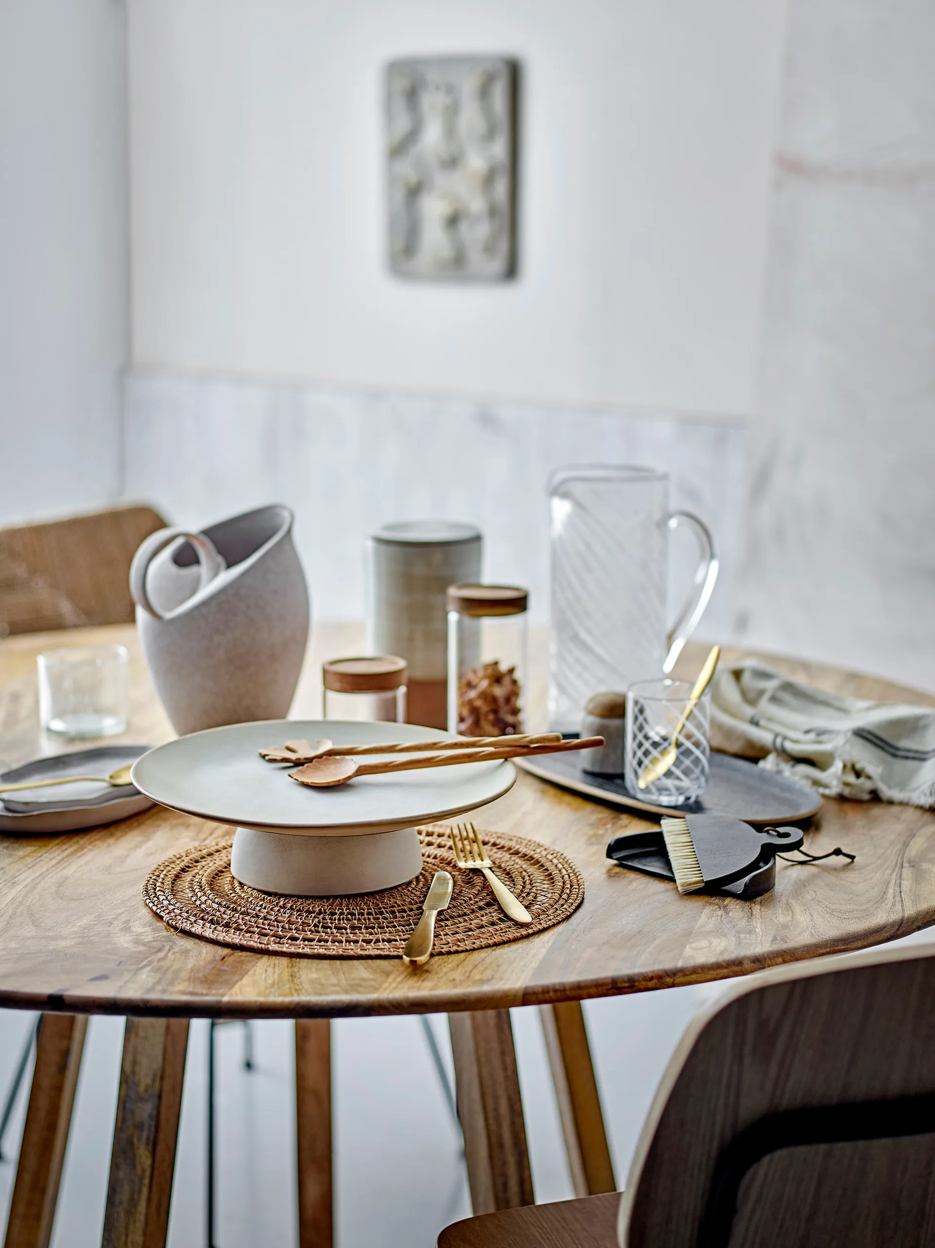 Recogedor y escoba Cleaning, Black beech Bloomingville