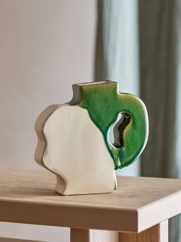 River jarrón - Green, 20,5x20 cm - Bloomingville