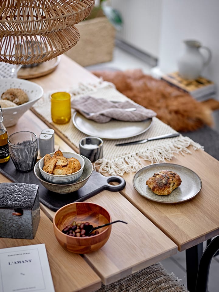 Salero y pimentero con bandeja Josefine, gris Bloomingville