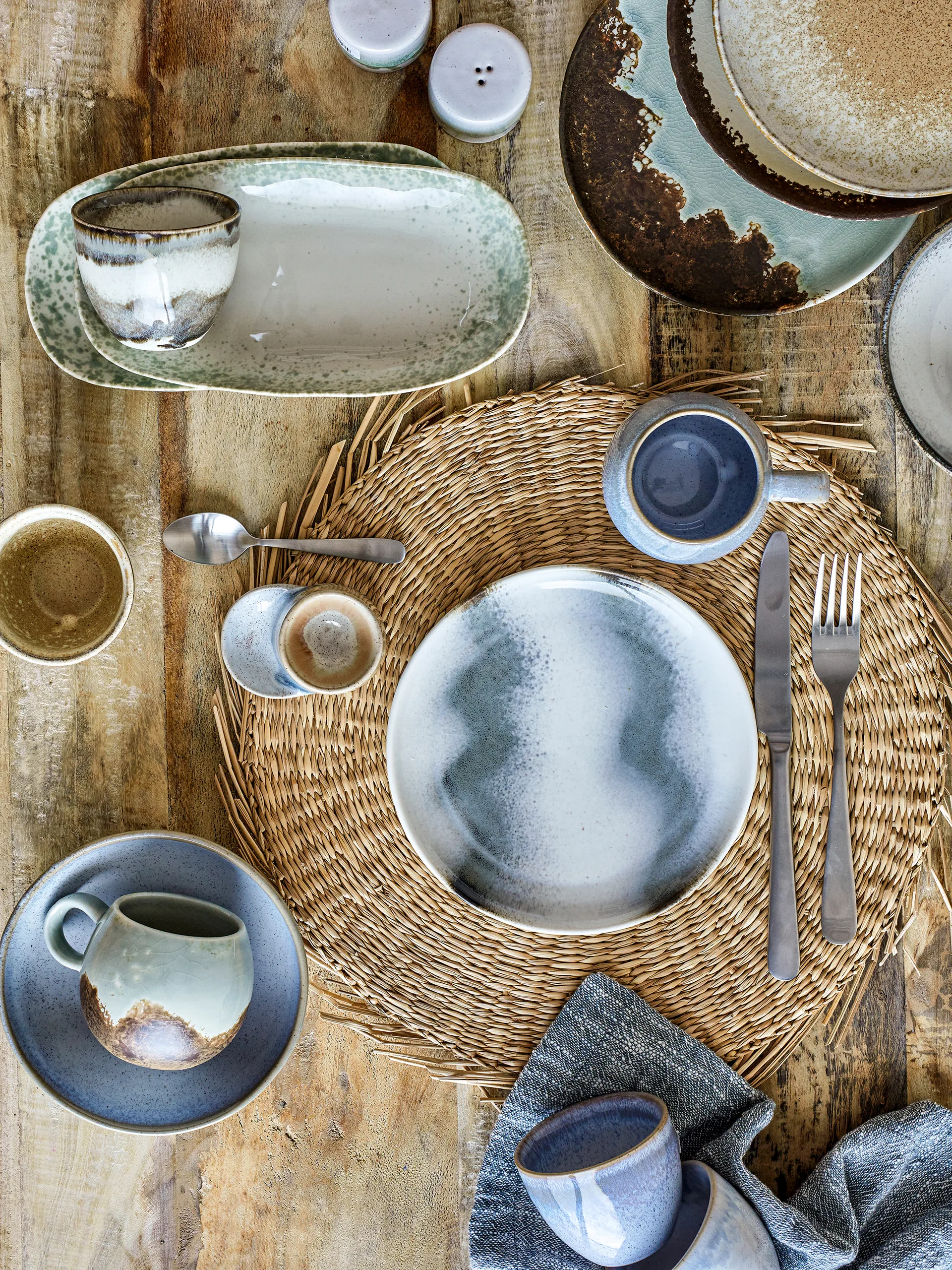 Salvamantel Ilsa Ø38 cm, Natur Bloomingville