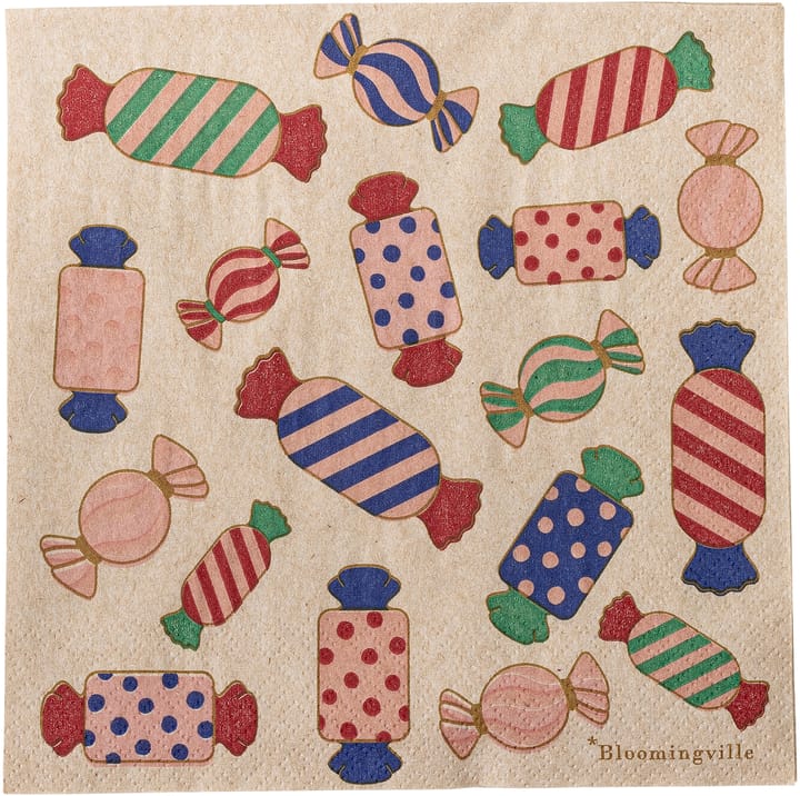 Servilletas Caramella 33x33 cm, 20-pack - Rosa - Bloomingville