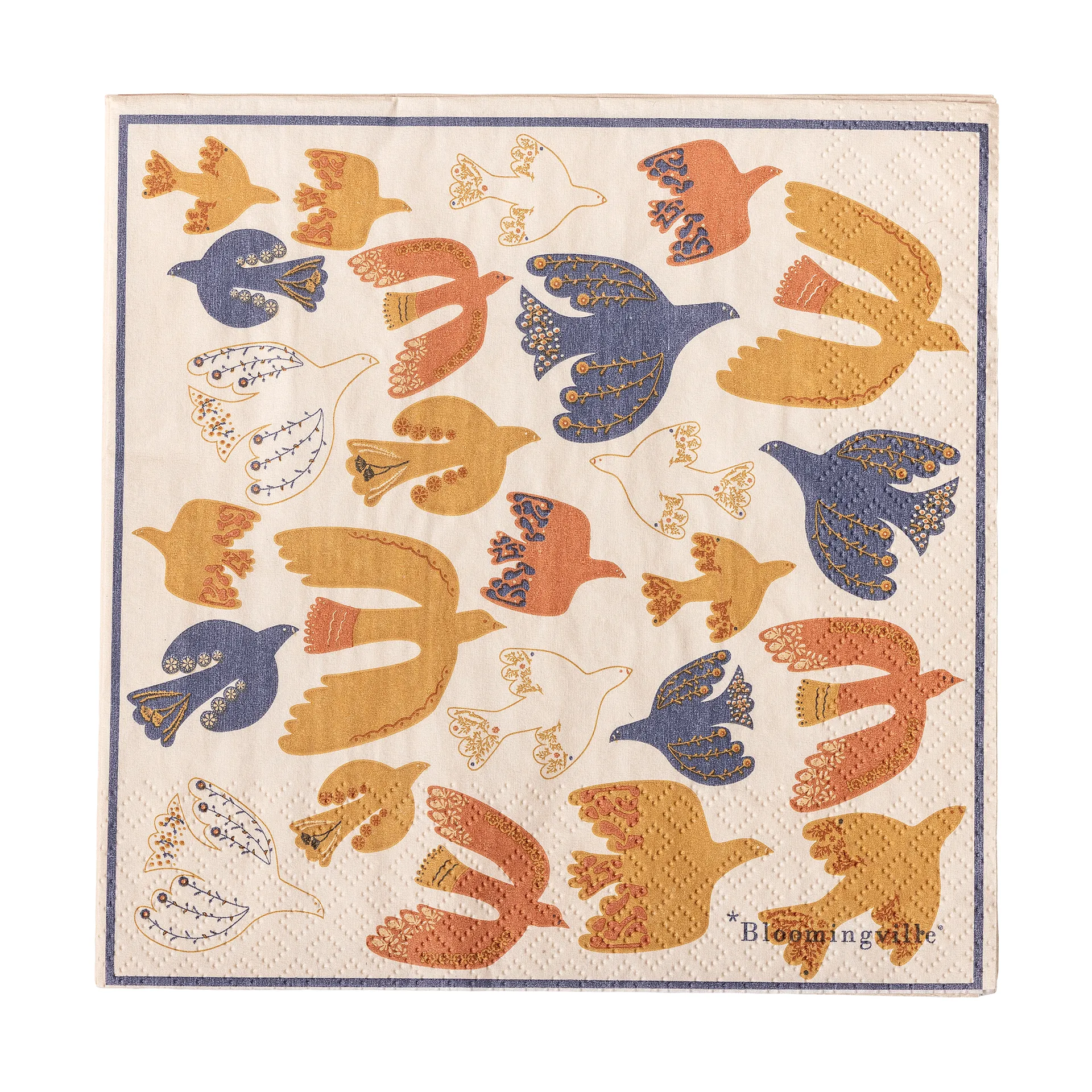 Servilletas de papel Anniversary, pack de 20, Amarillo Bloomingville