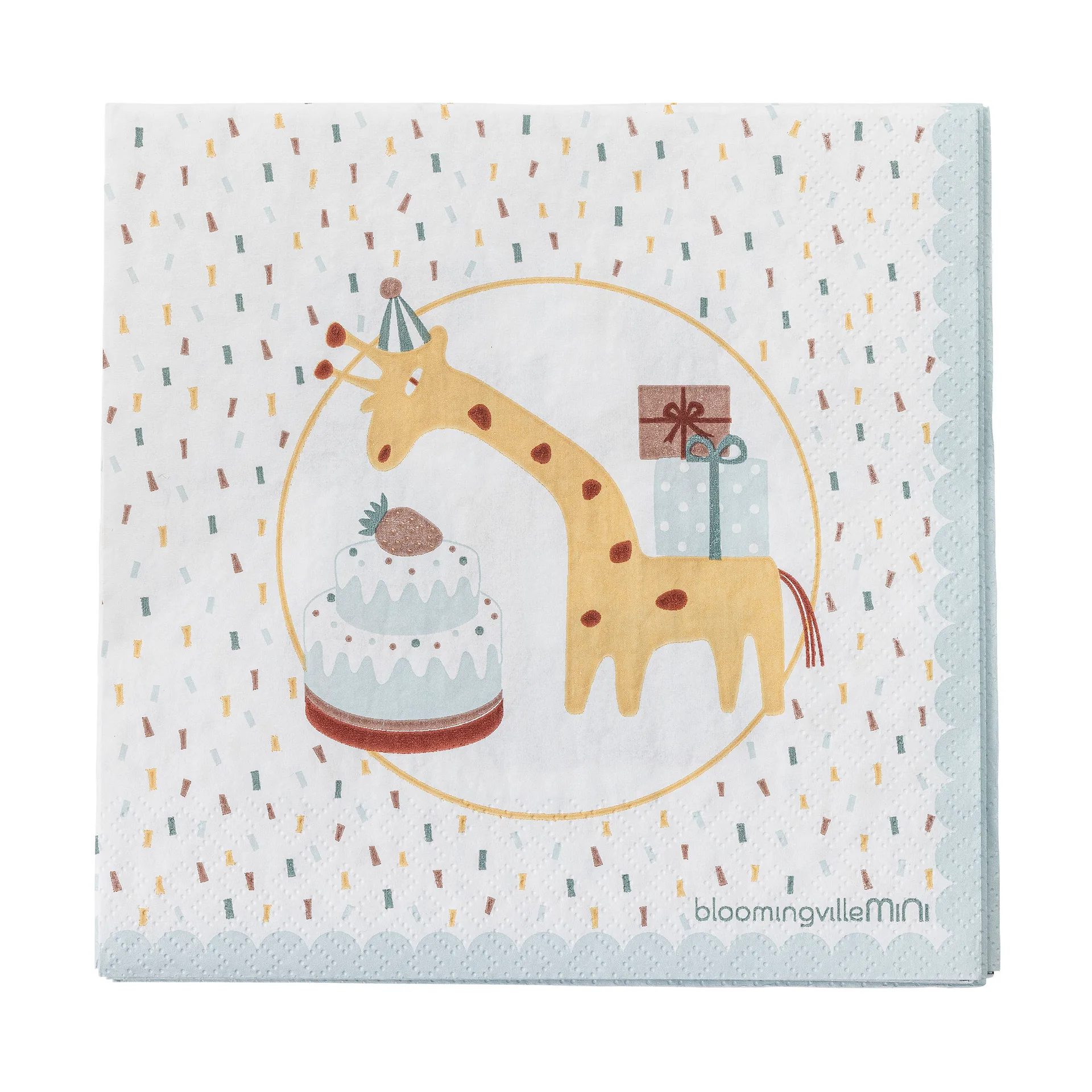 Servilletas de papel Celebrate, pack de 20, Azul Bloomingville