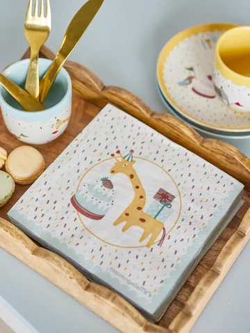 Servilletas de papel Celebrate, pack de 20 - Azul - Bloomingville