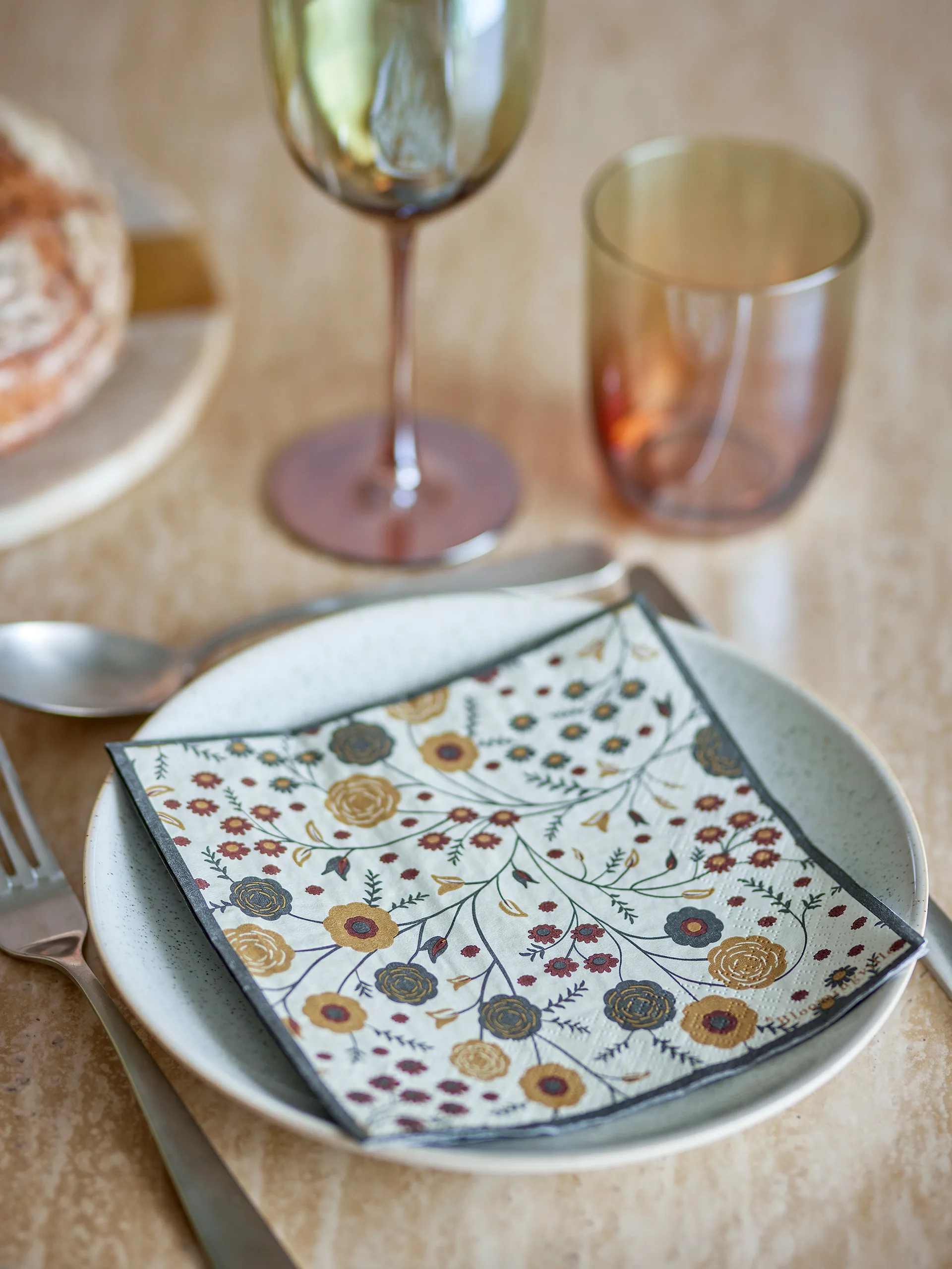 Servilletas de papel Eydis, pack de 20, Natural Bloomingville