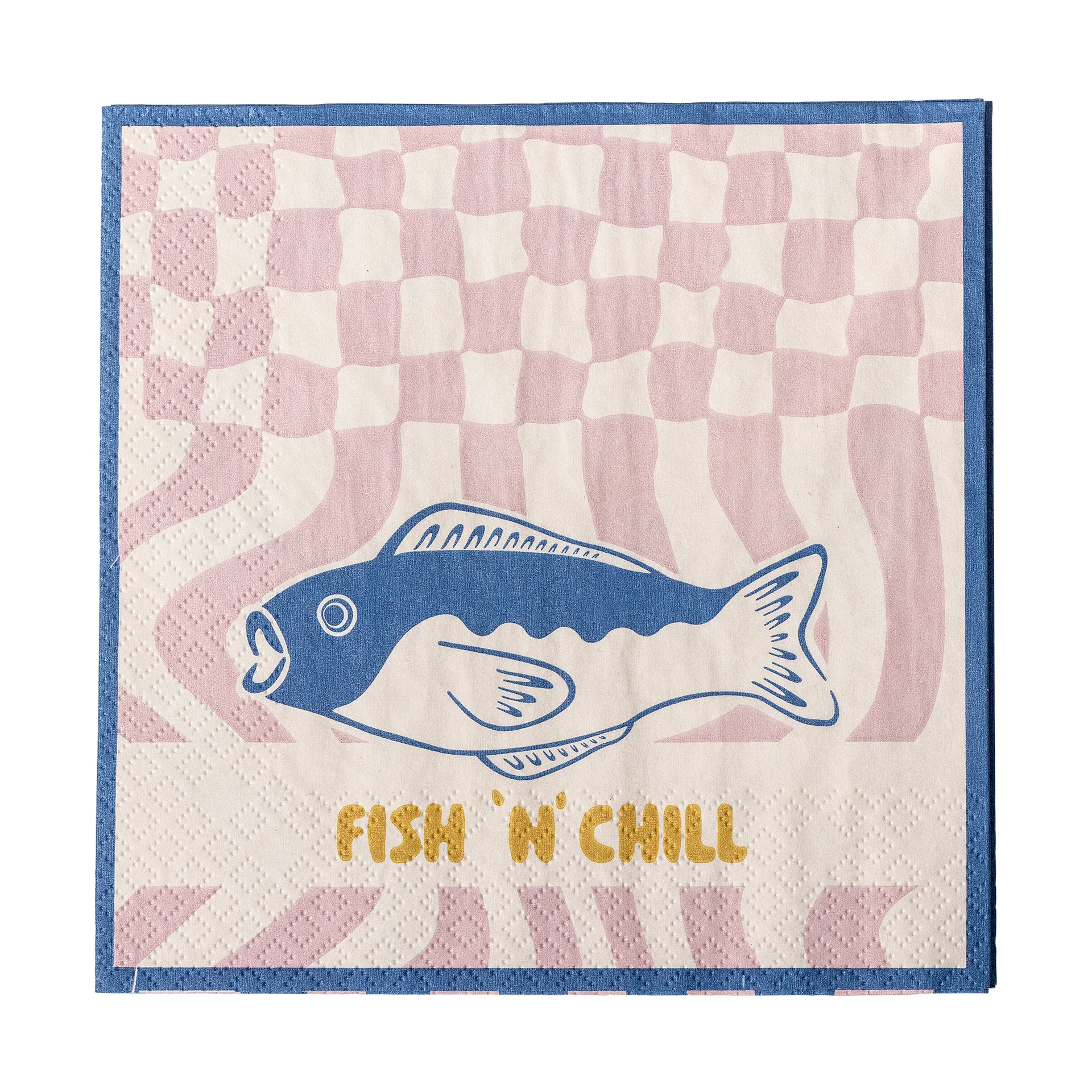 Servilletas de papel Remy, pack de 20, Azul Bloomingville