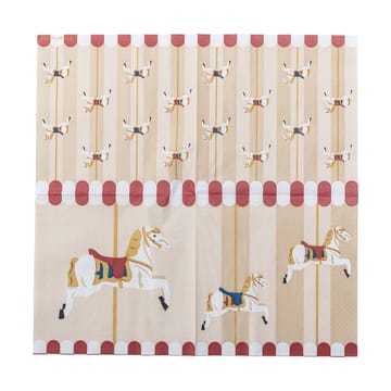 Servilletas Merry-go-round 33x33 cm, 20-pack - Natural - Bloomingville