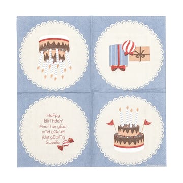 Servilletas Oscar, 3-pack - Azul - Bloomingville