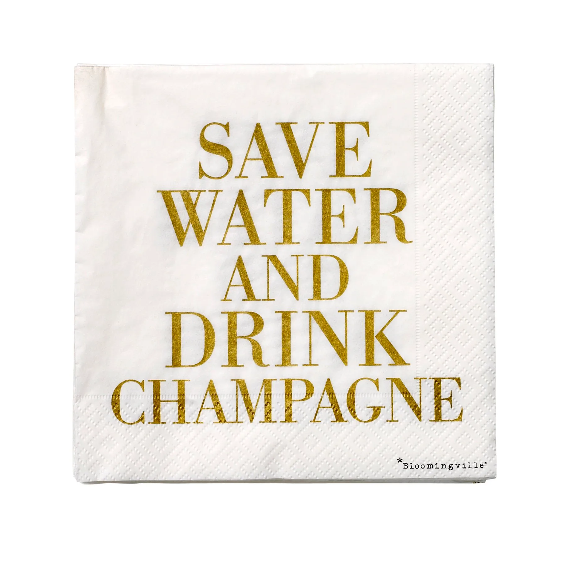 Servilletas Save Water, set de 20, 33 x 33 cm Bloomingville