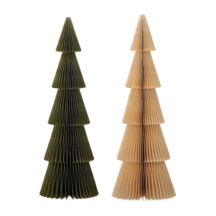 Set de 2 adornos árbol navidad Milan 30,5 cm - Green - Bloomingville