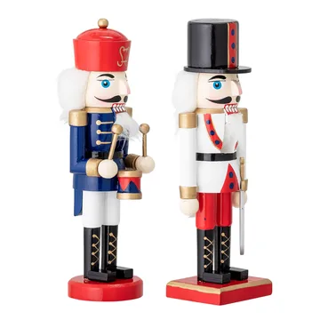 Set de 2 adornos Darren nötknäppare 20,5 cm - rojo - Bloomingville