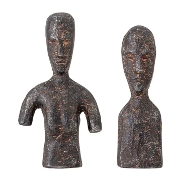 Set de 2 adornos Rhea - marrón - Bloomingville