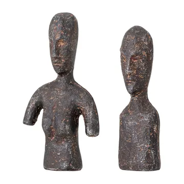 Set de 2 adornos Rhea - marrón - Bloomingville