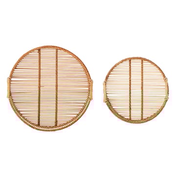 Set de 2 bandejas de bambú Bloomingville - natural - Bloomingville