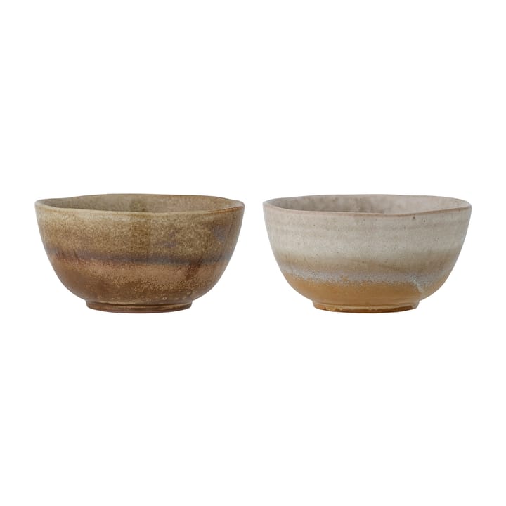 Set de 2 boles Dahlia Ø15x7,5 cm, marrón Bloomingville