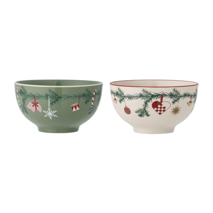 Set de 2 boles Yule - Green - Bloomingville