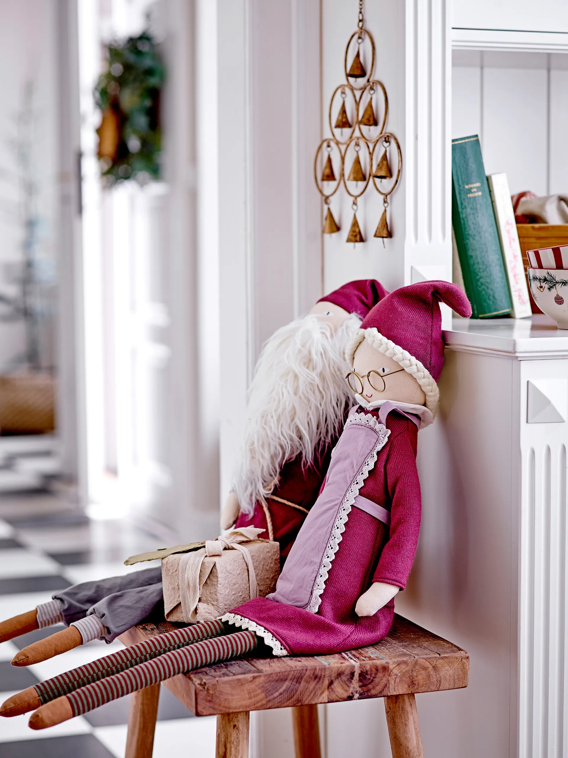 Set de 2 boles Yule, Green Bloomingville